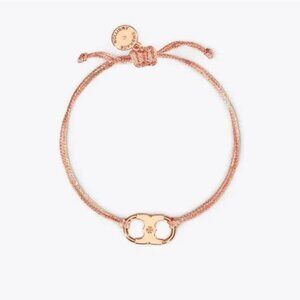 Tory Burch Embrace Ambition Bracelet in Rose Gold Adjustable One Size Women's